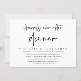 Convites Felicidade Eterna Depois do Jantar de Casamento Se