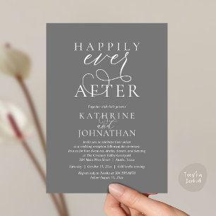 Convites Felicidade Eterna, Recepção de Casamento Moderna