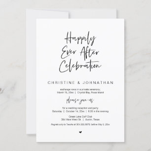 Convites Felicidade Para Sempre, Casamento Intimo e Celebra