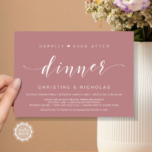 Convites Felicidade para Sempre, Jantar de Casamento Intimi