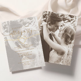 Convites Felicidade Simples Após o Casamento Recepção Foto