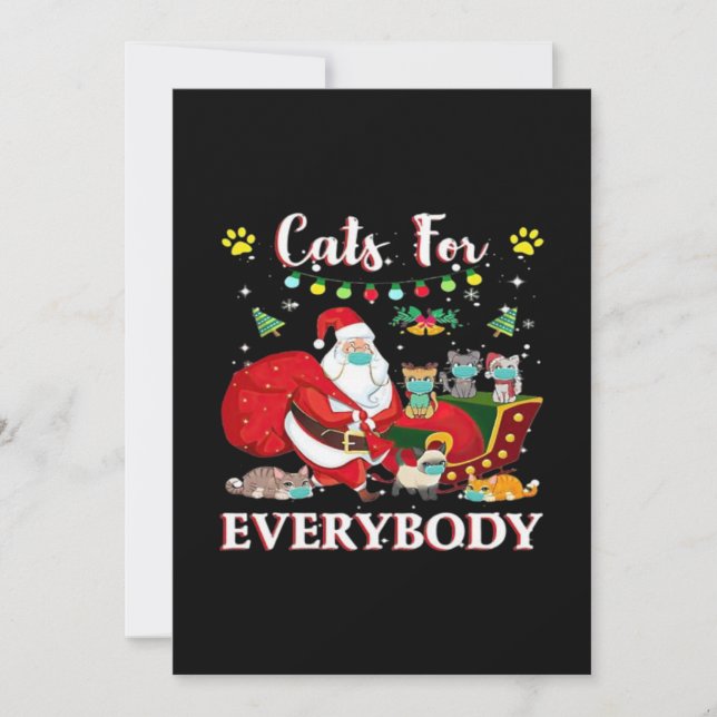 Convites Felinos Todos, Natal (Frente)