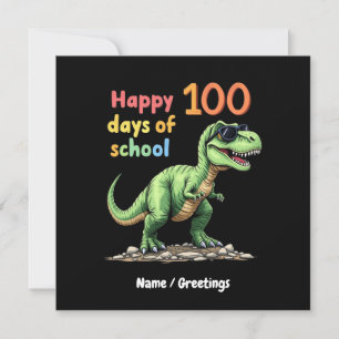 Convites Feliz 100 dias de comemoração escolar mais intelig