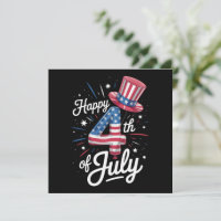 Feliz 4 de Julho Bandeira Patriótica Americana EUA
