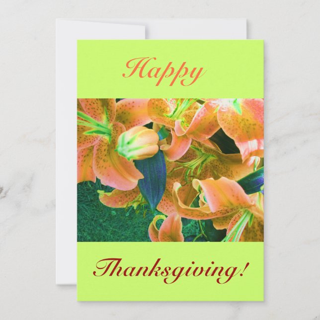 Convites Feliz Ação de Graças IV (Frente)