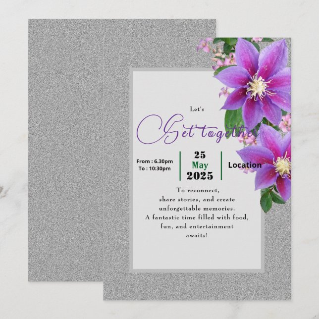 Convites Feliz amizade (Frente/Verso)