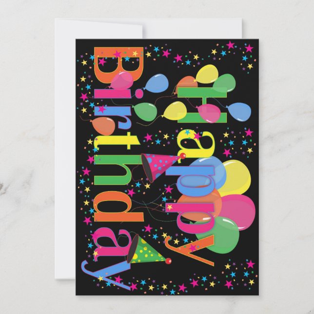 Convites Feliz aniversário (Frente)