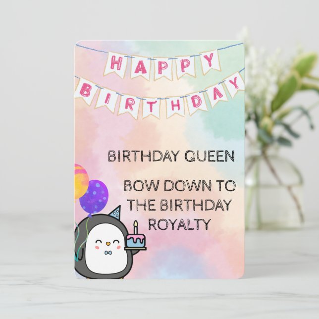 CONVITES FELIZ ANIVERSÁRIO (Em pé/Frente)