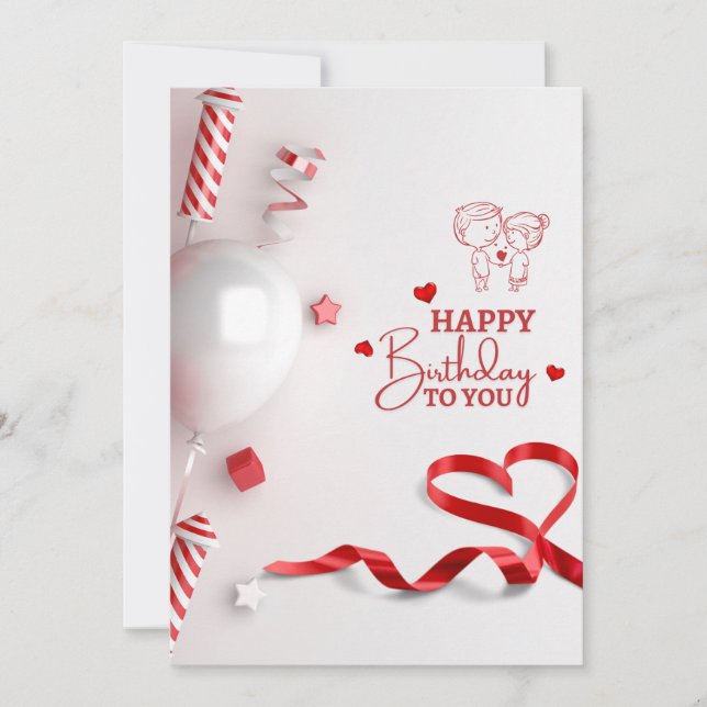 Convites Feliz aniversário (Frente)