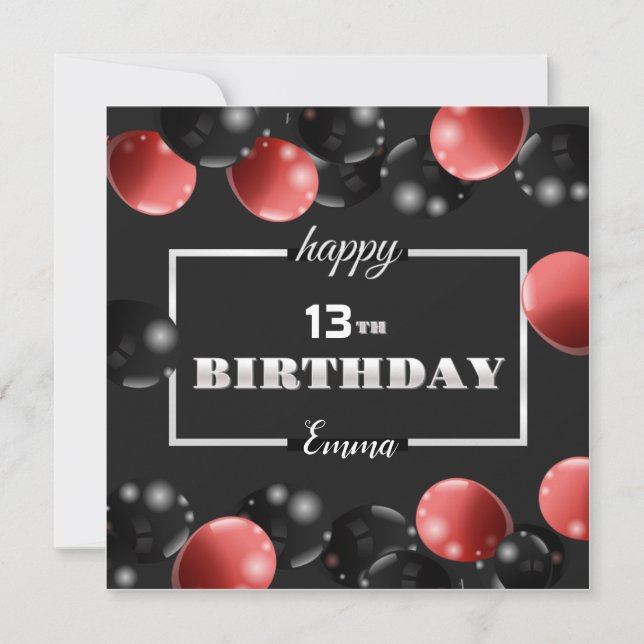 Convites feliz aniversário (Frente)