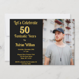 Convites Feliz Aniversário 50 Anos Foto 50 Festa