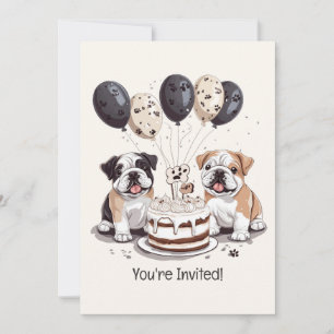 Convites Feliz Aniversário Cogões Ingleses