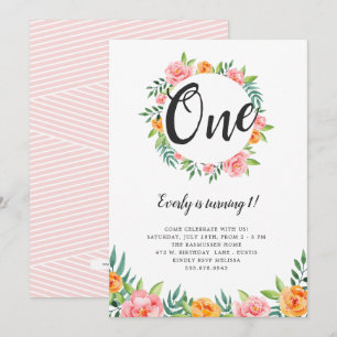 Convites Feliz Aniversário das Flores