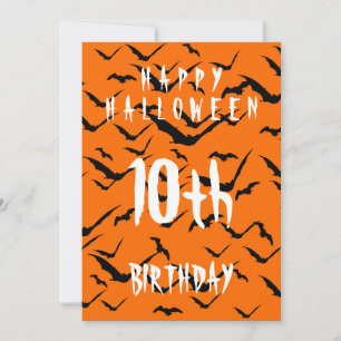 CONVITES FELIZ ANIVERSÁRIO DE 10 ANOS NO HALLOWEEN FESTA CU