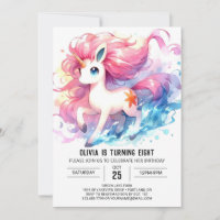 Feliz Aniversário de Cavalo Editável