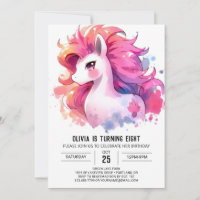 Feliz Aniversário de Cavalo Personalizado