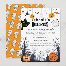 Convites Feliz Aniversário de Halloween