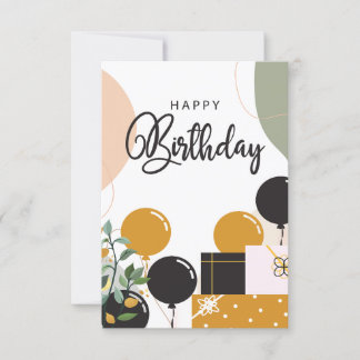 Convites Feliz Aniversário de Luxo e Bonito