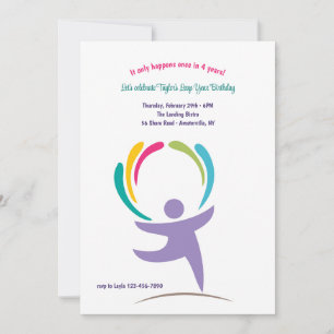 Convites Feliz aniversário de salto