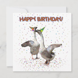 Convites Feliz aniversário! Do Partido Geese