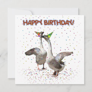 Convites Feliz aniversário! Do Partido Geese