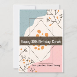 Convites Feliz aniversário do seu melhor amigo (personaliza