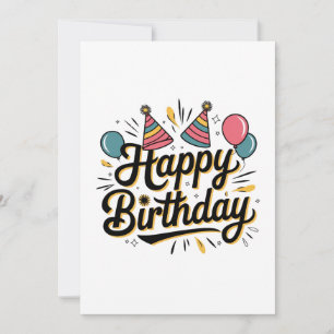 Convites Feliz Aniversário Festivo