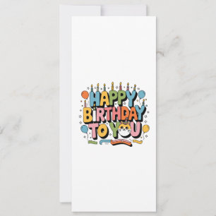 Convites Feliz Aniversário Gatinho Fofo