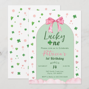 Convites Feliz Aniversário Menina do Dia de São Patrício
