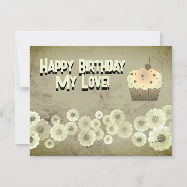 Convites Feliz Aniversário Meu Amor! (Frente)