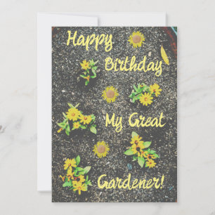 Convites Feliz Aniversário Meu Excelente Gardener!