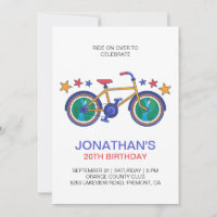 Feliz Aniversário Para A Personalização Do Ciclist
