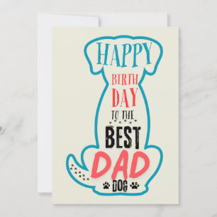 Convites Feliz Aniversário Para O Melhor Pai De Cães