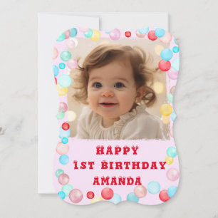 Convites Feliz Aniversário Personalizado Com Foto Postcar