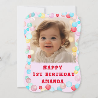 Convites Feliz Aniversário Personalizado Com Foto Postcar