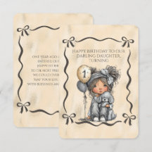 Feliz Aniversário Querida Filha que Completa 1 Ano