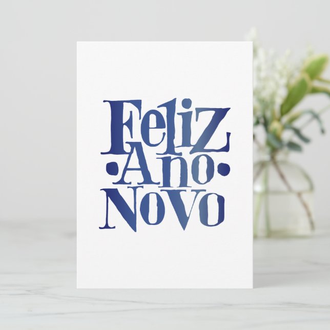 Convites Feliz Ano Novo (Em pé/Frente)