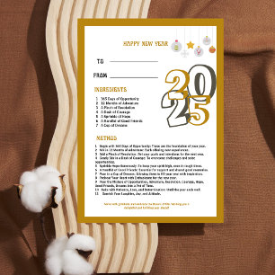 Convites Feliz ano novo 2024   Receita para um Ano Incrível