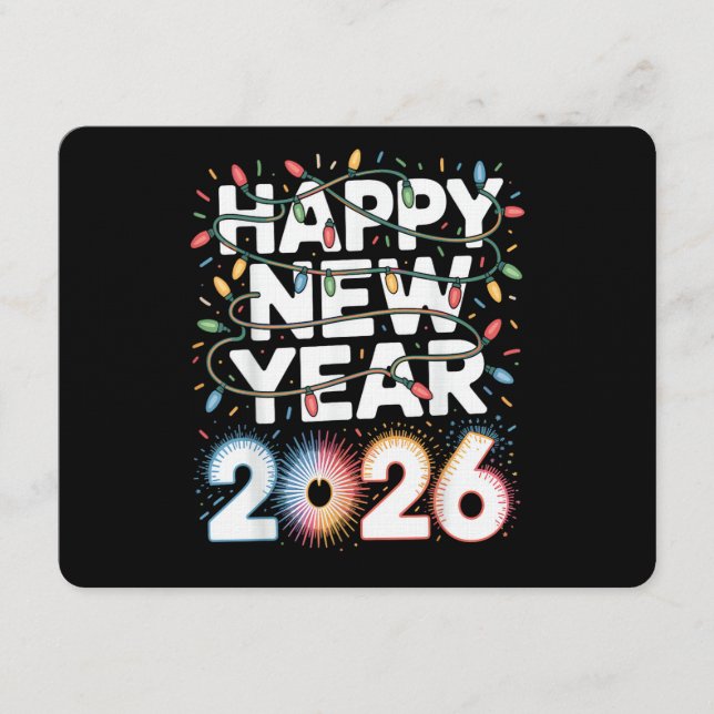 Convites Feliz Ano Novo 2026 (Frente)
