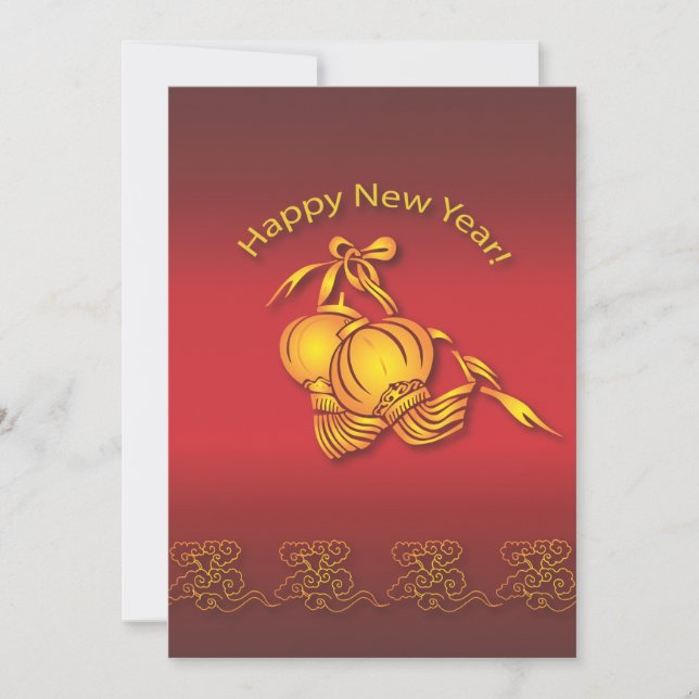 Convites Feliz Ano Novo Chinês! (Frente)