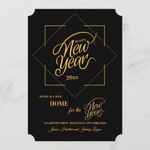 Convites Feliz ano novo do novo lançamento doméstico