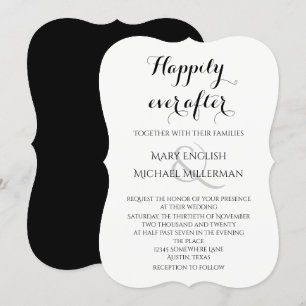 Convites Feliz cada elegante simples Wedding em seguida