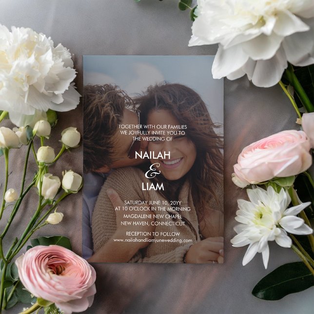 Convites Feliz Casamento Fotográfico (Criador carregado)