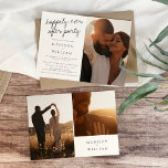 Convites Feliz Casamento Fotográfico Moderno do Partido<br><div class="desc">Convidado para casamento de fotos modernas do partido</div>