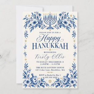 Convites Feliz Celebração de Hanukkah