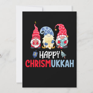 Convites Feliz Chrismukkah Gnomos Hanukkah Feliz Natal