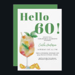 Convites Feliz coquetel verde bebe 60º aniversário<br><div class="desc">Orange Fun Beink 60th Birthday Invitation Happy Green Cocktail Beber 60th Aniversário Invitation Torne o seu evento memorável com este divertido convite para frutado de aquarela verde bebe 60º aniversário. As cores vibrantes e os pincéis macios dão ao design uma sensação caprichosa e artística, fazer-a uma escolha perfeita para um...</div>