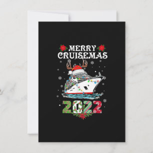 Convites Feliz Cruisemas 2022-Cruise Ship Family Christmas