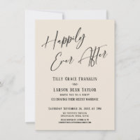 Feliz Dia após Festa de Casamento Elegante de Crem