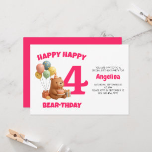 Convites FELIZ DIA CAPPY BRUH Personalizado Capivara 4º Ani